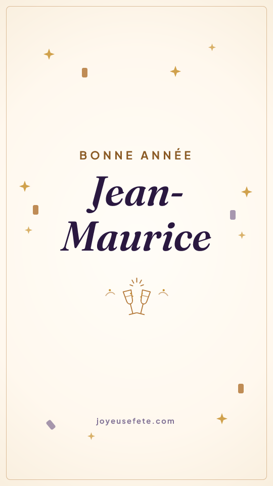 Image « Bonne année Jean-Maurice » au format story
