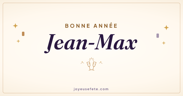 Image « Bonne année Jean-Max » au format large