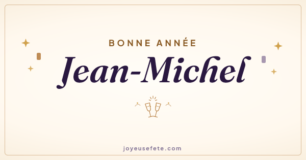 Image « Bonne année Jean-Michel » au format large