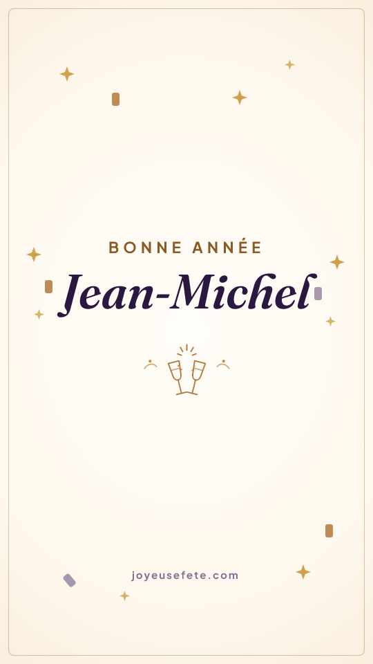 Image « Bonne année Jean-Michel » au format story