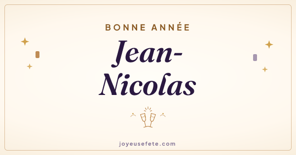 Image « Bonne année Jean-Nicolas » au format large