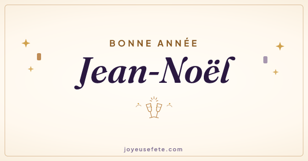Image « Bonne année Jean-Noël » au format large