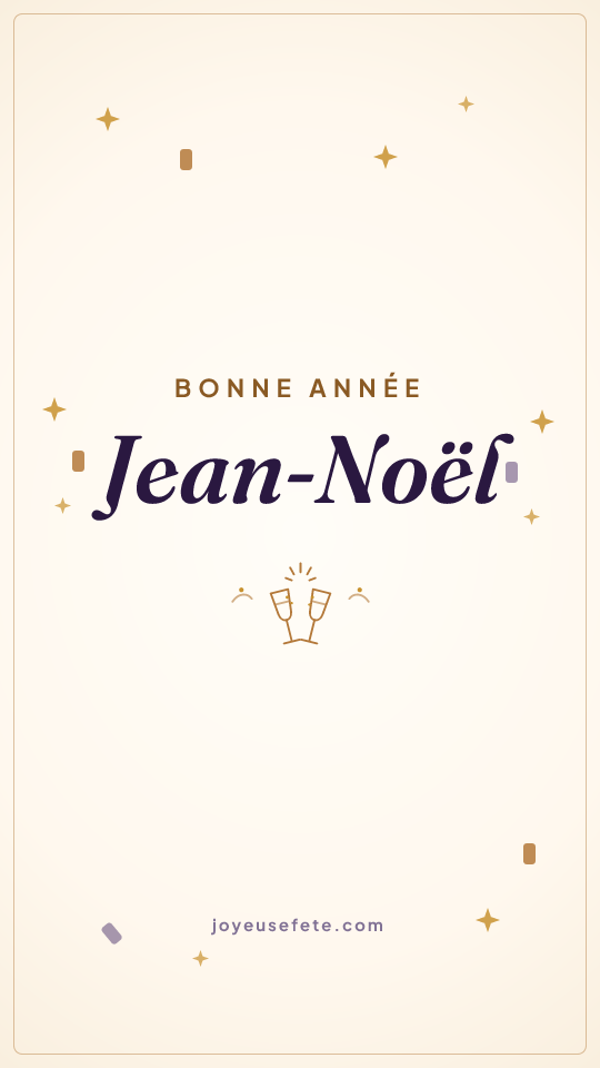 Image « Bonne année Jean-Noël » au format story