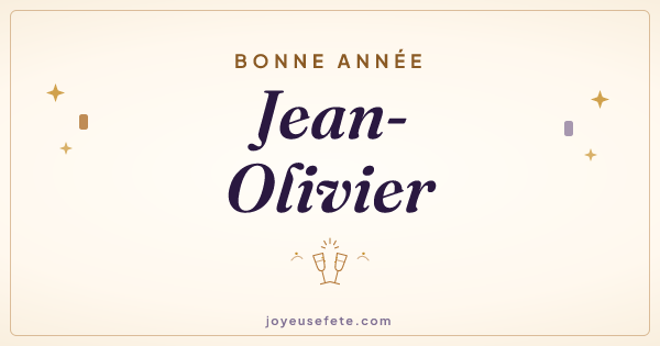 Image « Bonne année Jean-Olivier » au format large