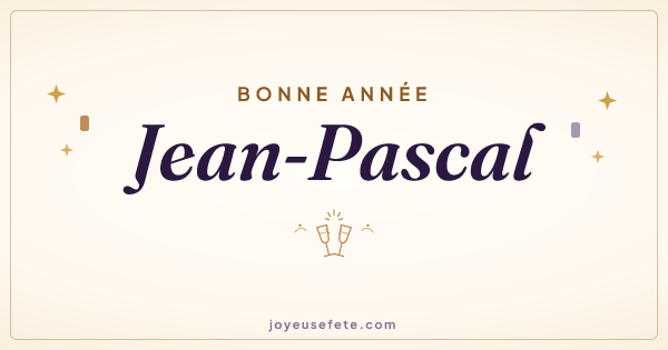 Image « Bonne année Jean-Pascal » au format large