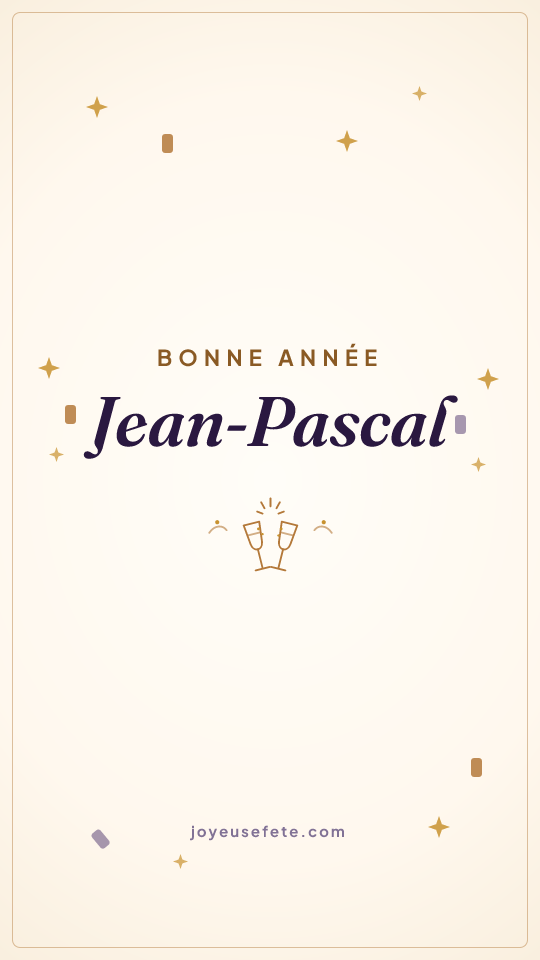 Image « Bonne année Jean-Pascal » au format story