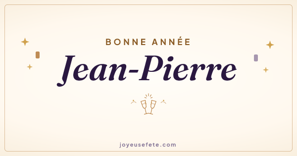 Image « Bonne année Jean-Pierre » au format large
