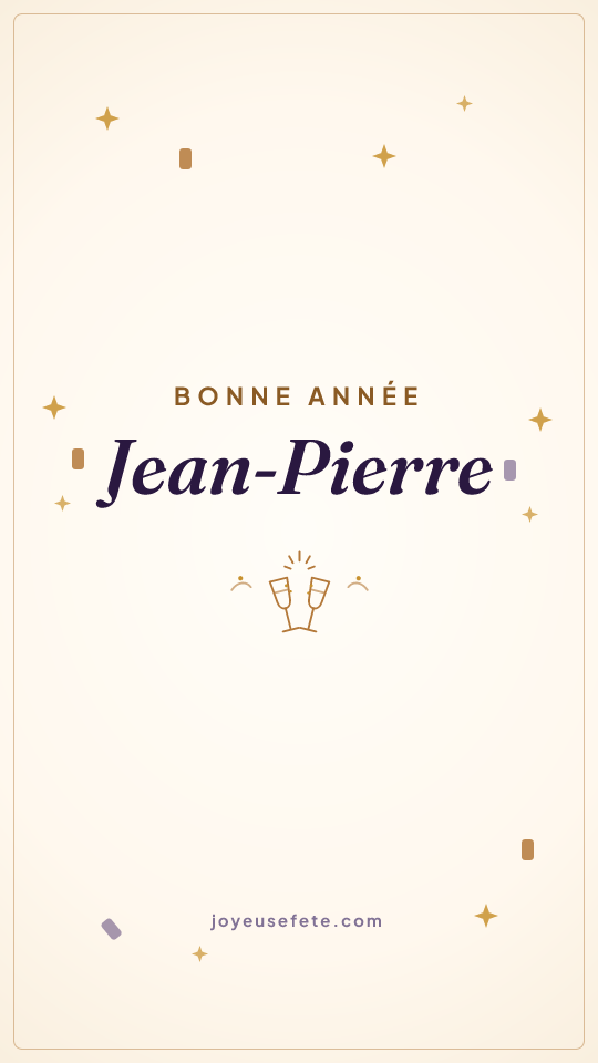 Image « Bonne année Jean-Pierre » au format story