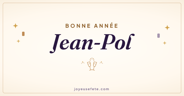 Image « Bonne année Jean-Pol » au format large