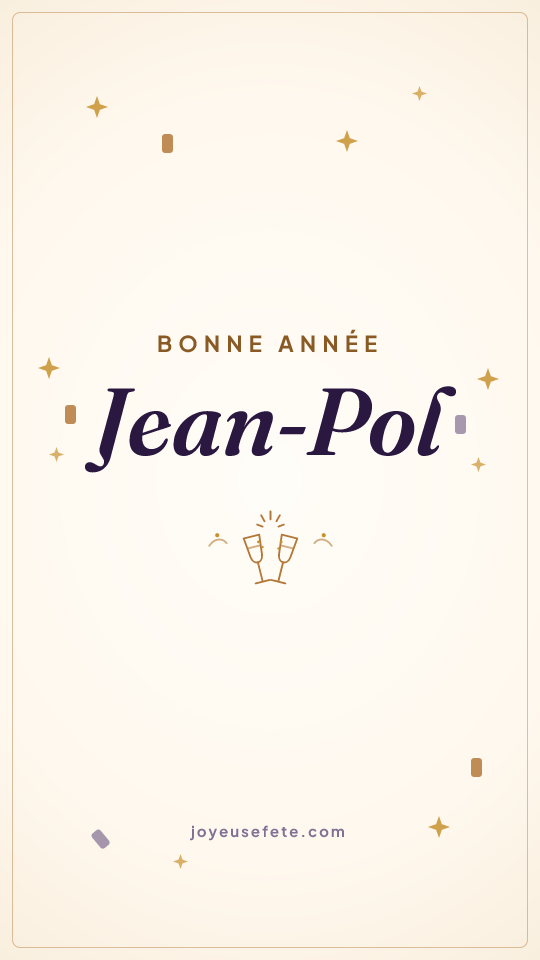 Image « Bonne année Jean-Pol » au format story