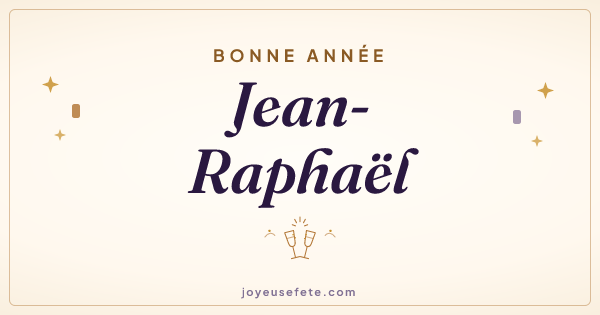 Image « Bonne année Jean-Raphaël » au format large