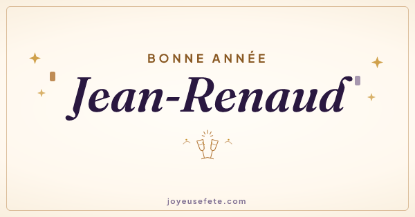 Image « Bonne année Jean-Renaud » au format large