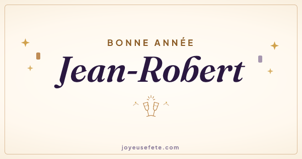 Image « Bonne année Jean-Robert » au format large