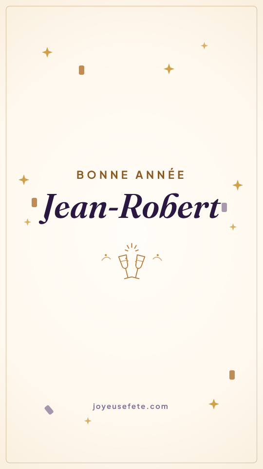 Image « Bonne année Jean-Robert » au format story