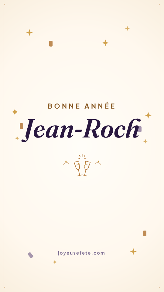 Image « Bonne année Jean-Roch » au format story