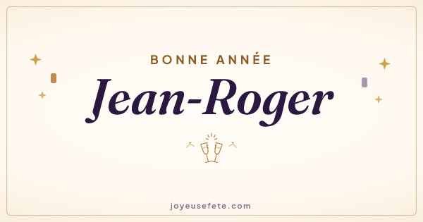 Image « Bonne année Jean-Roger » au format large