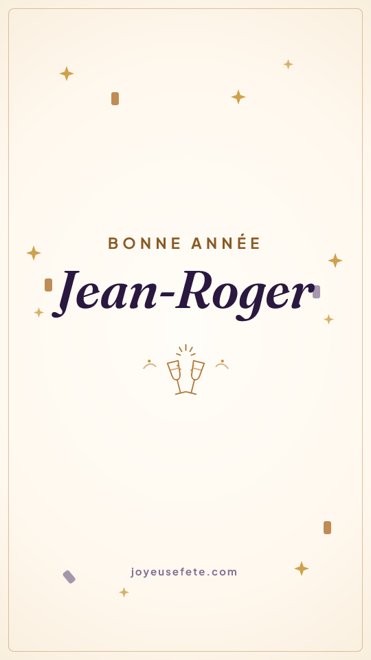 Image « Bonne année Jean-Roger » au format story