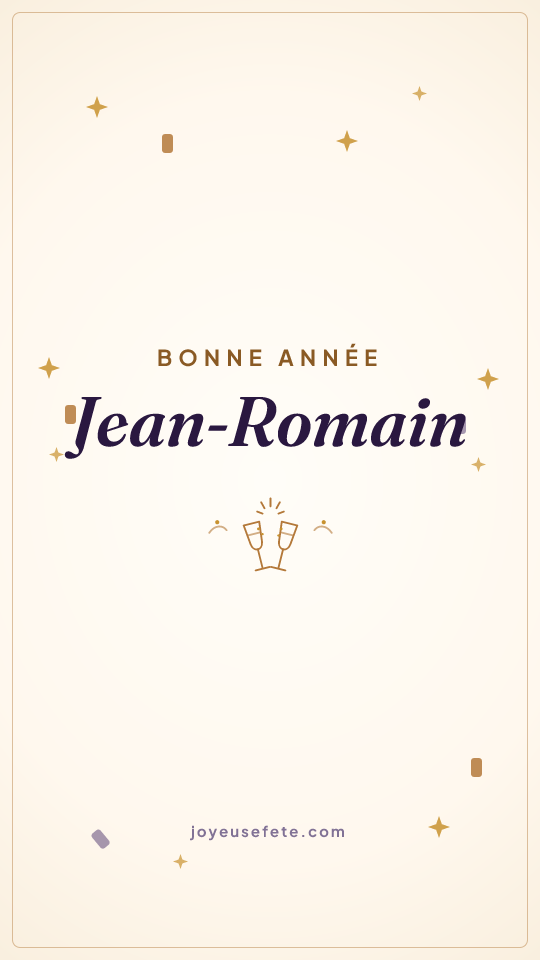Image « Bonne année Jean-Romain » au format story
