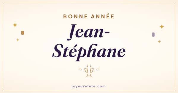 Image « Bonne année Jean-Stéphane » au format large