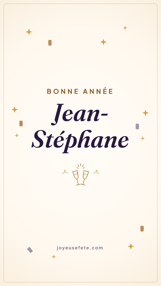 Image « Bonne année Jean-Stéphane » au format story