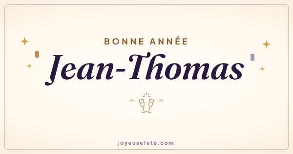 Image « Bonne année Jean-Thomas » au format large