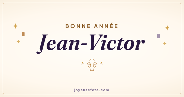 Image « Bonne année Jean-Victor » au format large