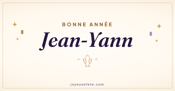 Image « Bonne année Jean-Yann » au format large