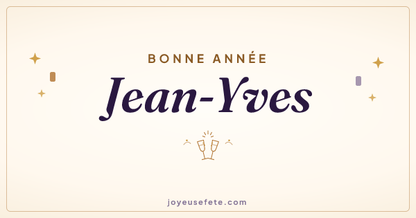 Image « Bonne année Jean-Yves » au format large