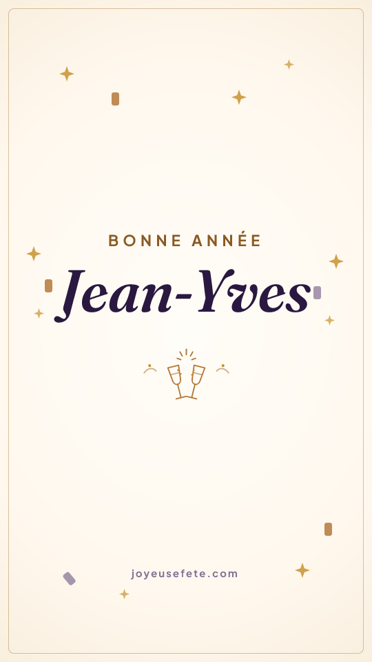 Image « Bonne année Jean-Yves » au format story