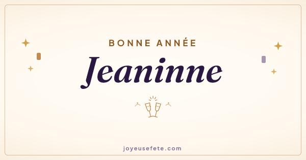 Image « Bonne année Jeaninne » au format large