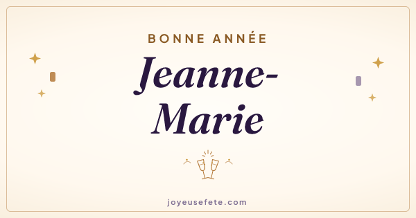 Image « Bonne année Jeanne-Marie » au format large