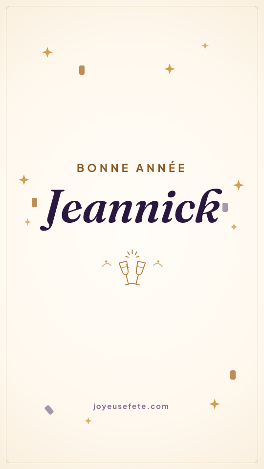 Image « Bonne année Jeannick » au format story