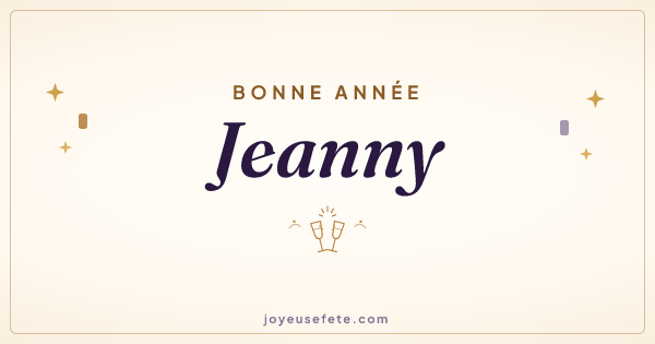 Image « Bonne année Jeanny » au format large