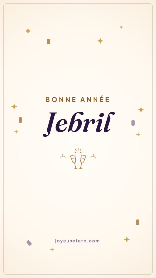 Image « Bonne année Jebril » au format story