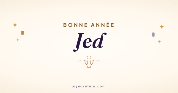 Image « Bonne année Jed » au format large