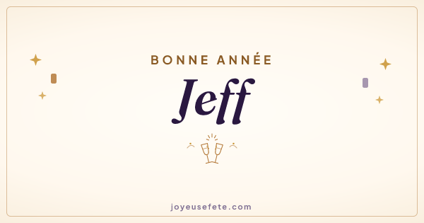 Image « Bonne année Jeff » au format large