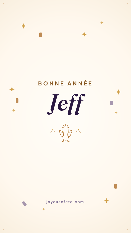 Image « Bonne année Jeff » au format story