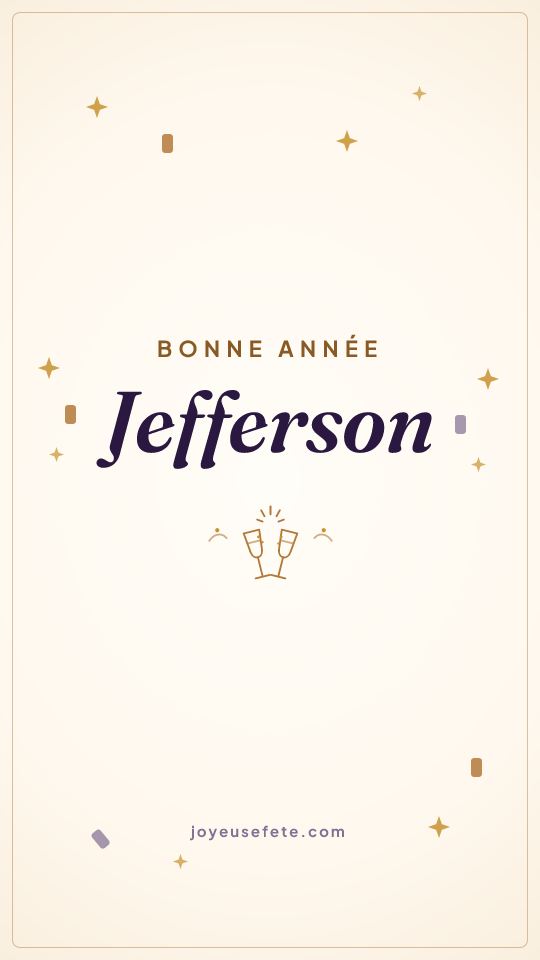 Image « Bonne année Jefferson » au format story