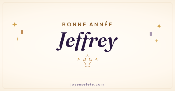 Image « Bonne année Jeffrey » au format large