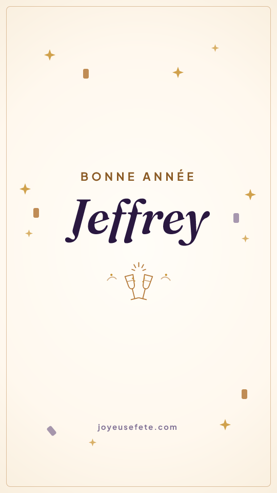 Image « Bonne année Jeffrey » au format story