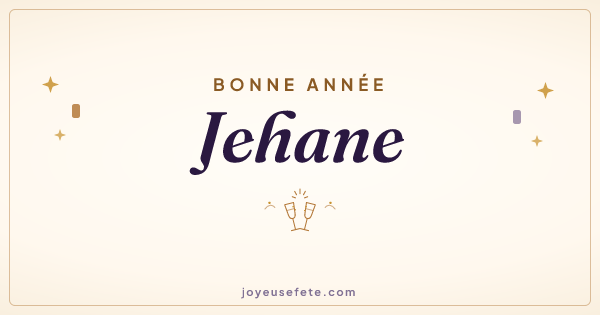 Image « Bonne année Jehane » au format large