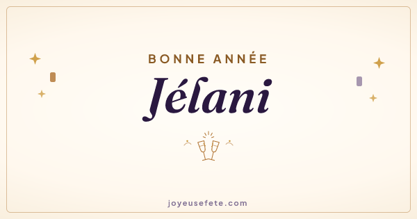 Image « Bonne année Jélani » au format large