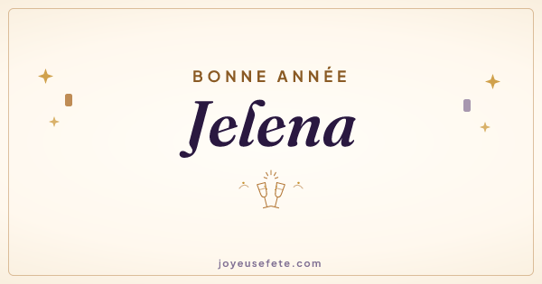 Image « Bonne année Jelena » au format large