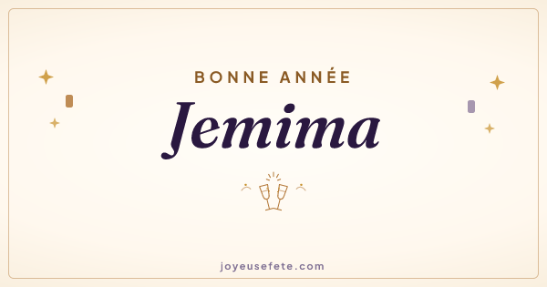 Image « Bonne année Jemima » au format large
