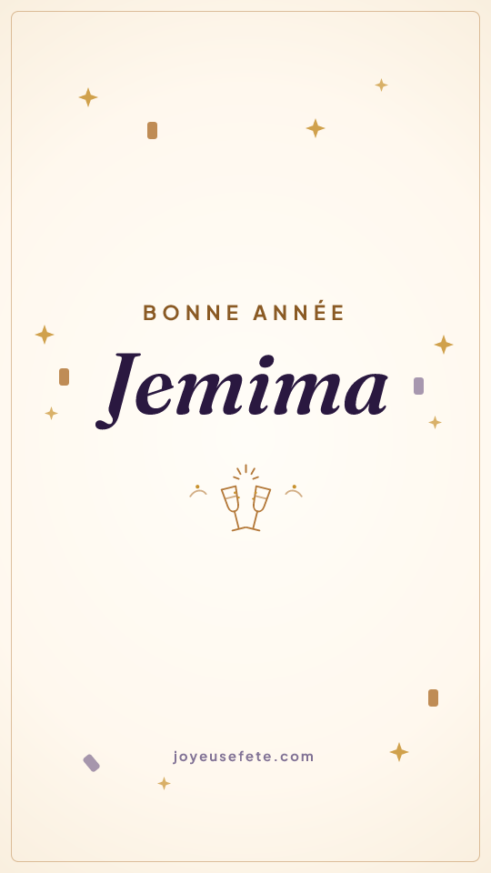Image « Bonne année Jemima » au format story