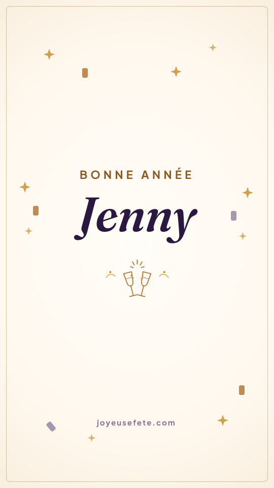 Image « Bonne année Jenny » au format story