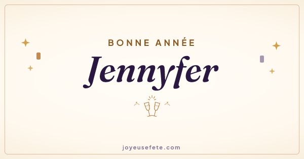 Image « Bonne année Jennyfer » au format large