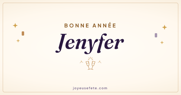 Image « Bonne année Jenyfer » au format large