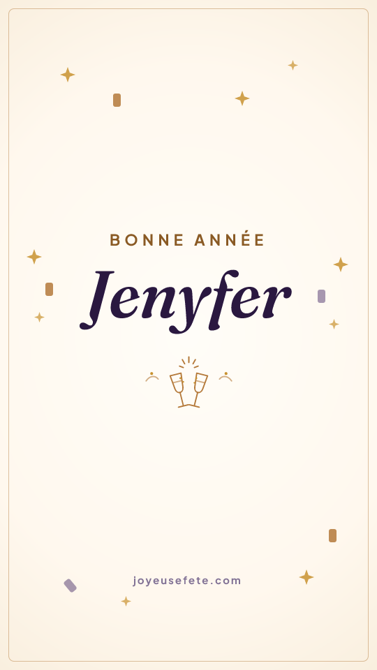 Image « Bonne année Jenyfer » au format story