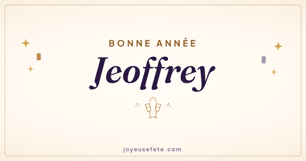 Image « Bonne année Jeoffrey » au format large
